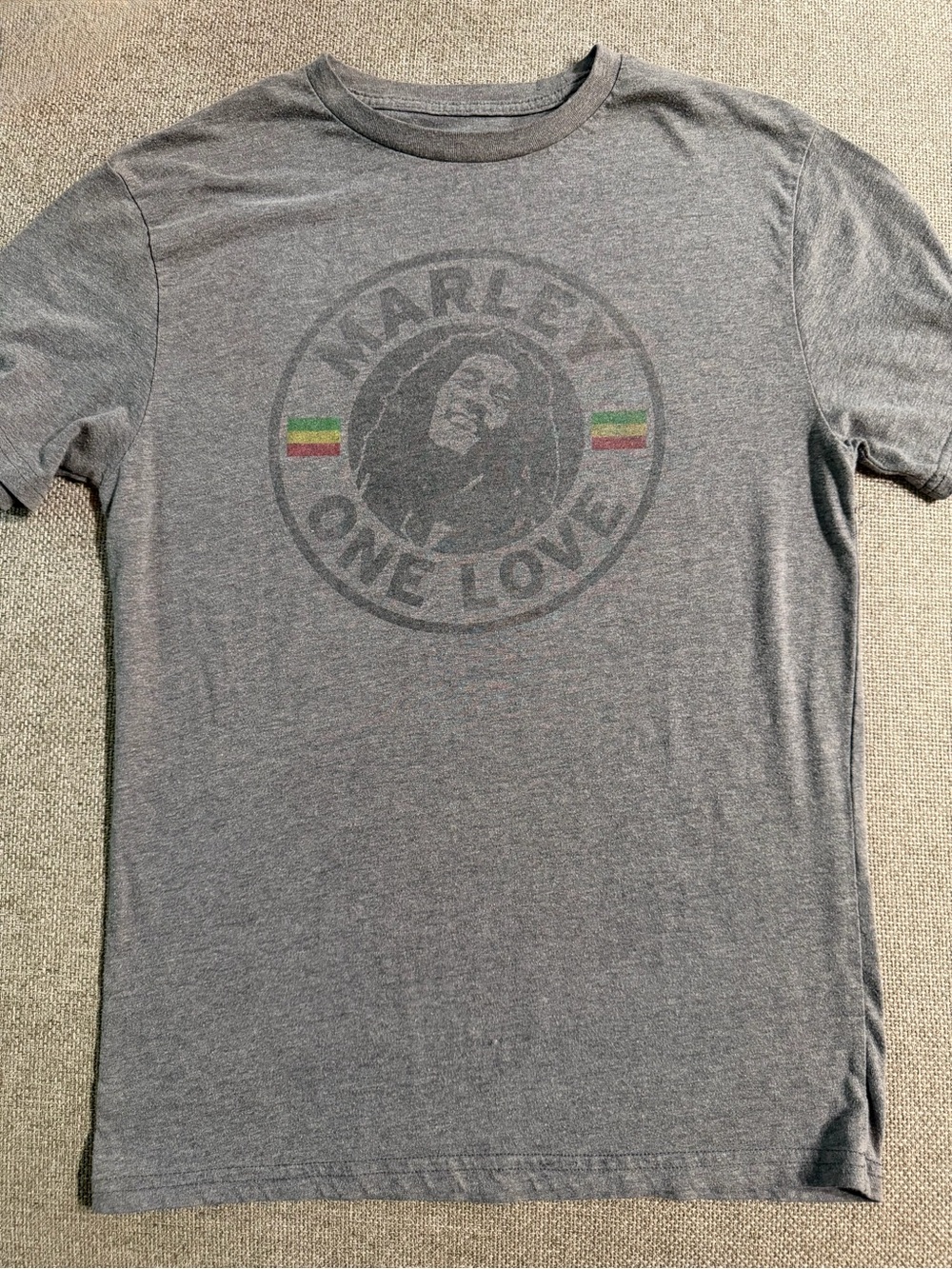 Bob Marley - One Love - Gray - Logo -T-Shirt